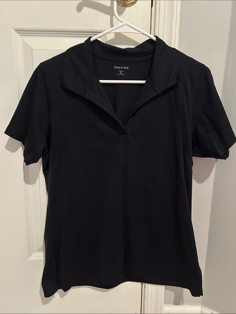 Sport-Tek Women’s Black Short Sleeve Polo
